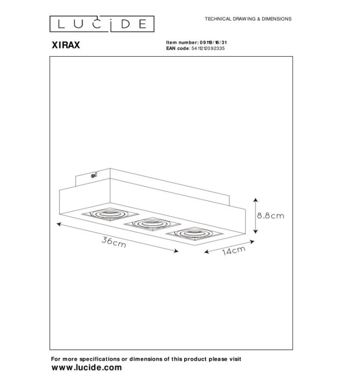 Xirax Modern Ceiling Spotlight-7