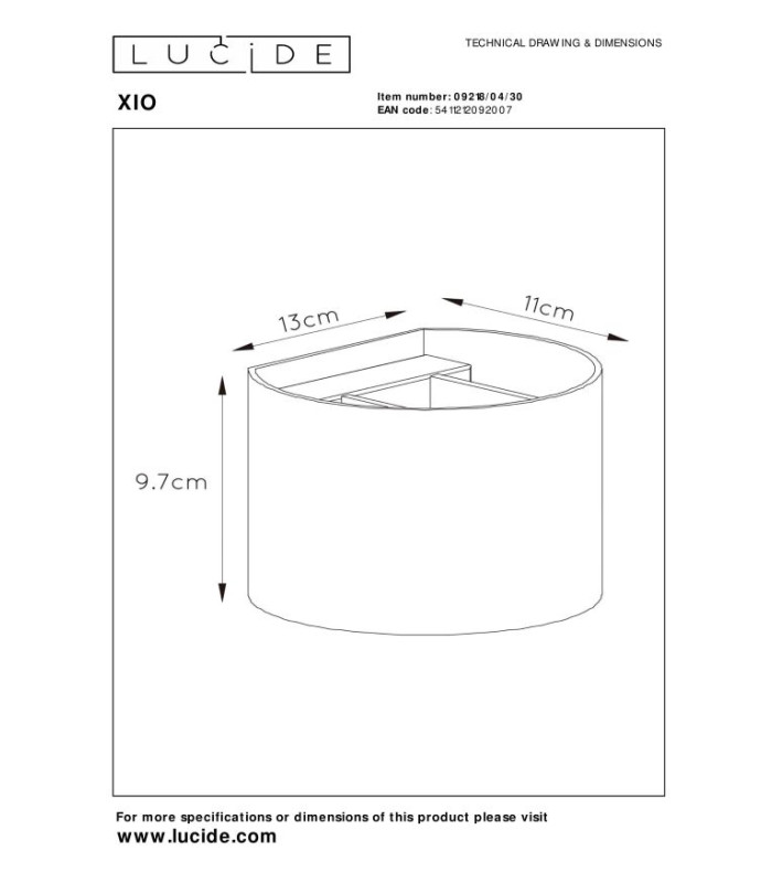 Xio Modern Up Down Wall Light-8