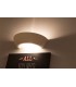 1 Light Ceramic Flush Wall Light White, E27 - 3