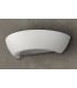 1 Light Ceramic Flush Wall Light White, E27 - 4