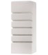 1 Light Ceramic Flush Wall Light White, E27 - 1