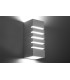 1 Light Ceramic Flush Wall Light White, E27 - 4