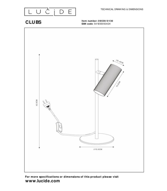 Clubs Modern Table Lamp-6