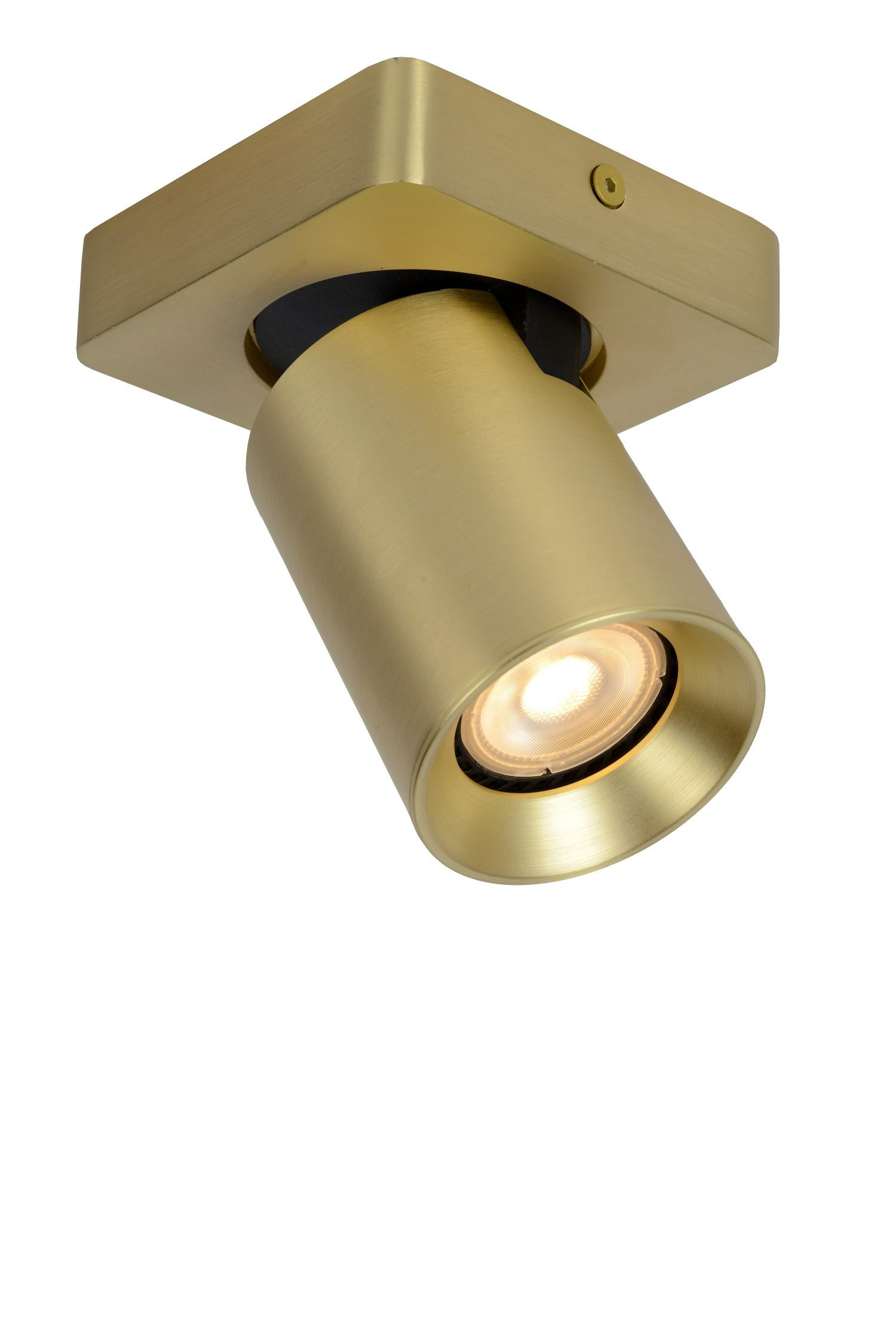 Nigel Modern Ceiling Spotlight - LED Dim to warm - GU10 - 1x5W 2200K/3000K - Matt Gold, Brass