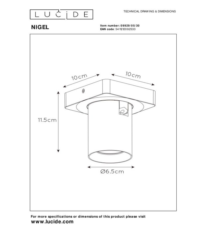 Nigel Modern Ceiling Spotlight-6