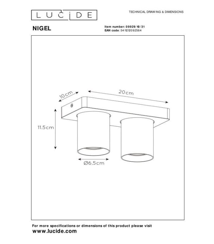 Nigel Modern Ceiling Spotlight-6