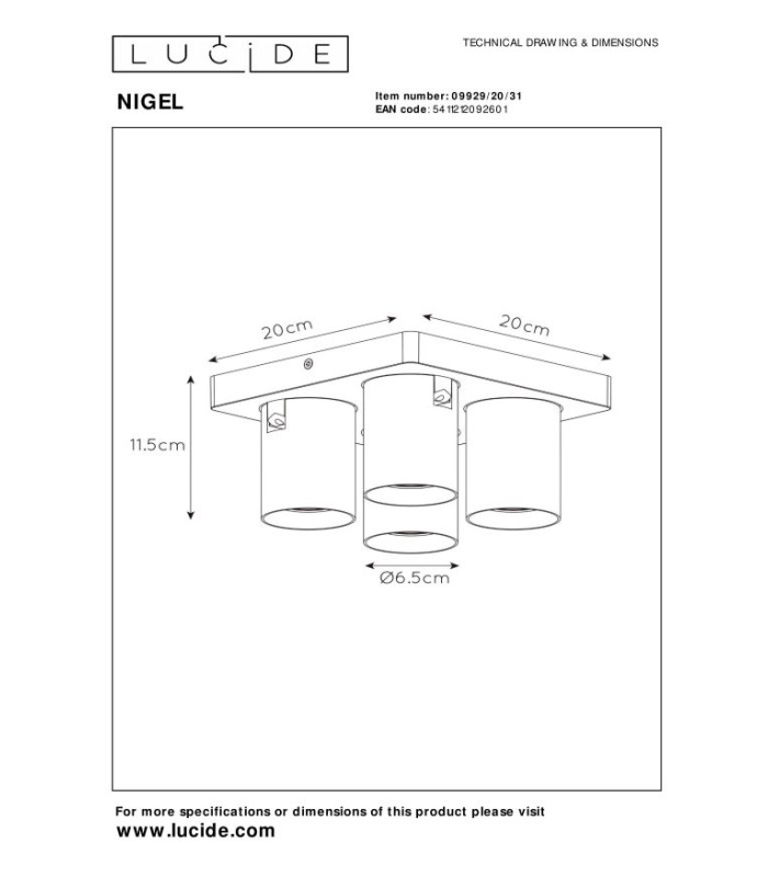 Nigel Modern Ceiling Spotlight-8