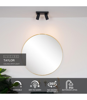 Taylor Modern Twin Ceiling Spotlight Bathroom-2