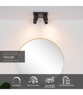 Taylor Modern Ceiling Spotlight Bathroom-2