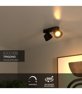 Trigono Modern Twin Ceiling Spotlight-2