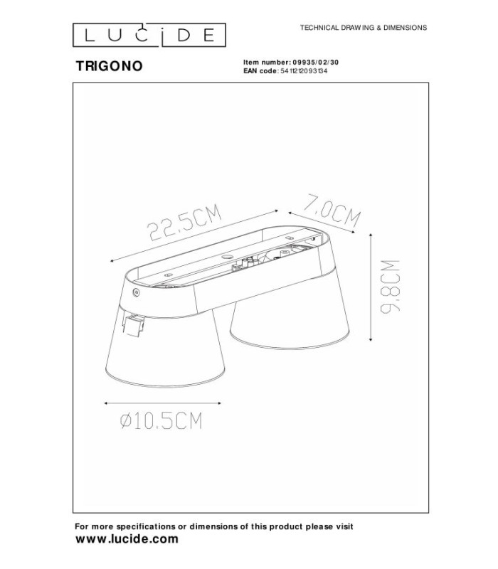 Trigono Modern Twin Ceiling Spotlight-7