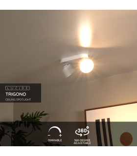 Trigono Modern Twin Ceiling Spotlight-2