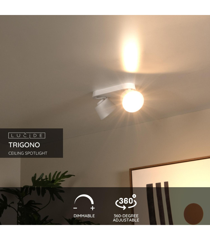 Trigono Modern Twin Ceiling Spotlight-2