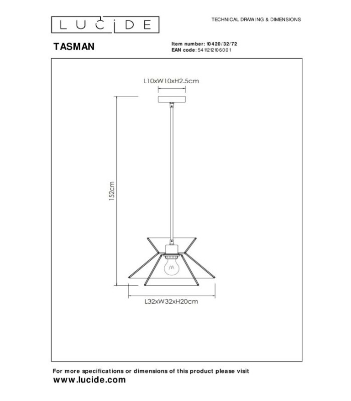 Tasman Scandinavian Pendant Light-10