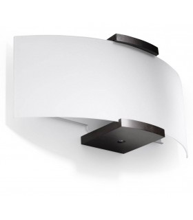2 Light Wall Light White, Wenge, E14 - 1
