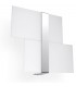 2 Light Flush Wall Light White, Chrome, G9 - 1