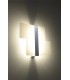 2 Light Flush Wall Light White, Chrome, G9 - 3