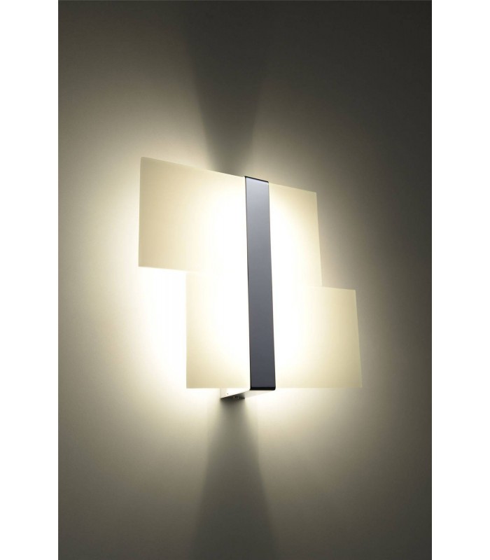 2 Light Flush Wall Light White, Chrome, G9 - 3