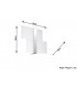 2 Light Flush Wall Light White, Chrome, G9 - 4
