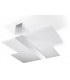 2 Light Decorative Flush Light White, Chrome, E27 - 1