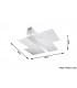 2 Light Decorative Flush Light White, Chrome, E27 - 4