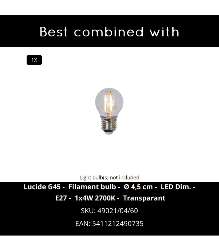Livia Modern Wall Light Outdoor - 1xE27 - IP44 - Black