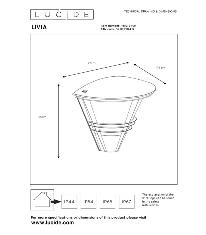 Livia Modern Wall Light Outdoor-5