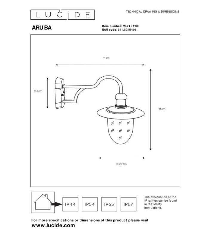 Aruba Cottage Classic Wall Light Outdoor-5