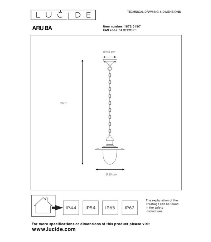 Aruba Cottage Pendant Light Outdoor-4