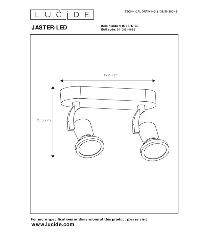 Jaster-Led Modern Twin Ceiling Spotlight-5