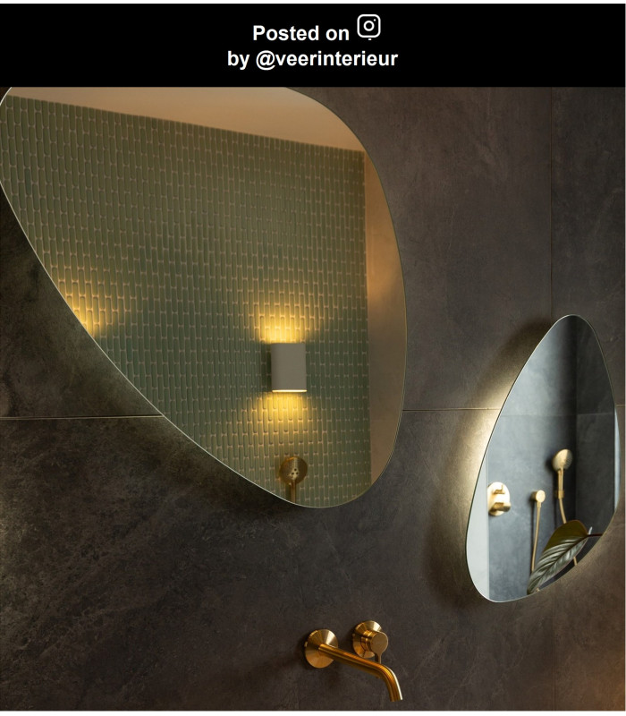 Ovalis Modern Up Down Wall Light - 2xE14 - White