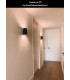 Ovalis Modern Up Down Wall Light - 2xE14 - Black