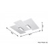 3 Light Decorative Flush Light White, Chrome, E27 - 3