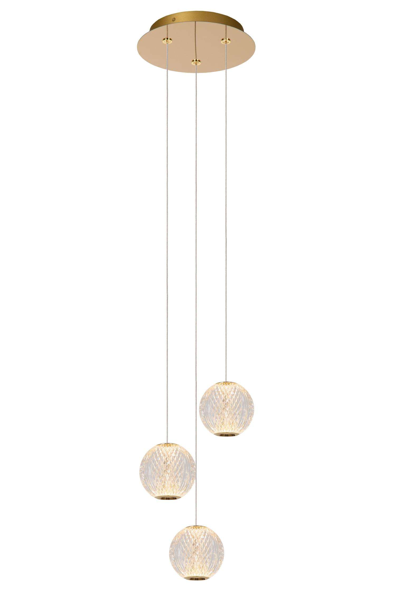 Cintra Modern Cluster Pendant Light - Ø 25cm - LED - 3x4,7W 2700K - Transparant