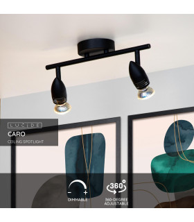 Caro Modern Twin Ceiling Spotlight-2