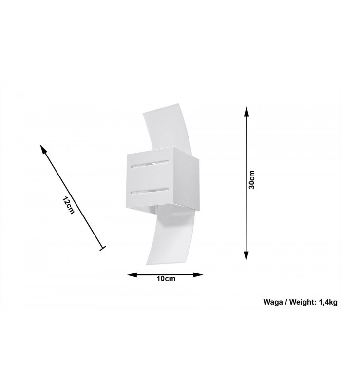 1 Light Wall Light White, G9 - 2