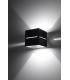 1 Light Up Down Wall Light Black, G9 - 4