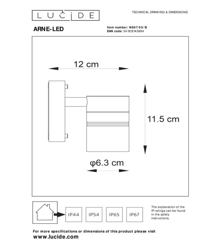 Arne-Led Modern Wall Spotlight Outdoor-5