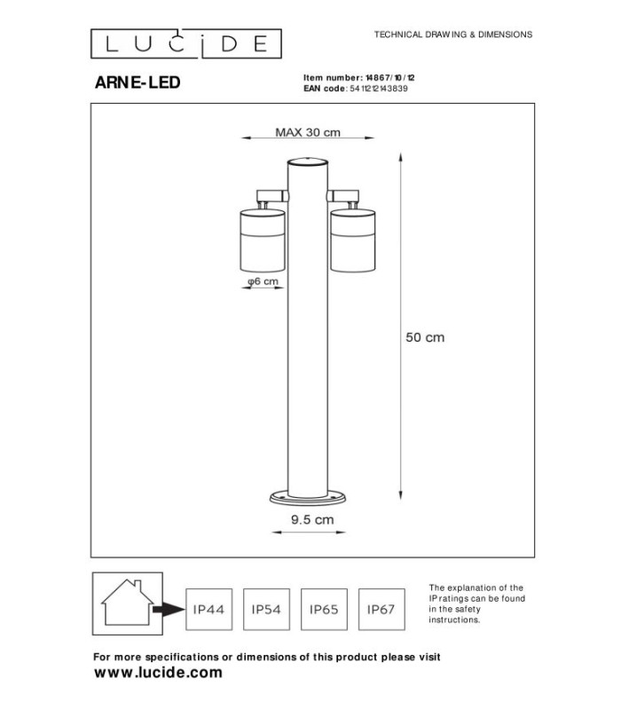 Arne-Led Modern Bollard Light Outdoor-7