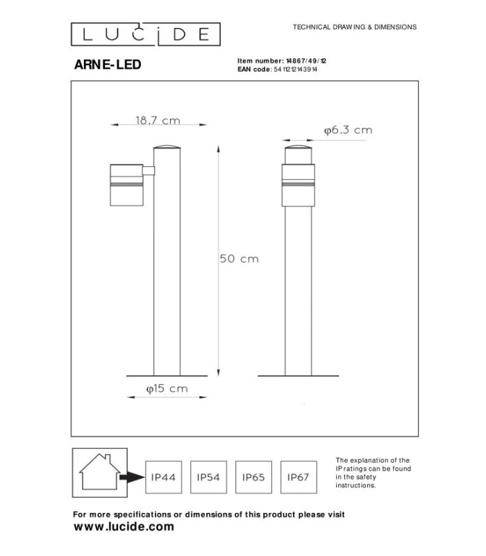Arne-Led Modern Bollard Light Outdoor-5