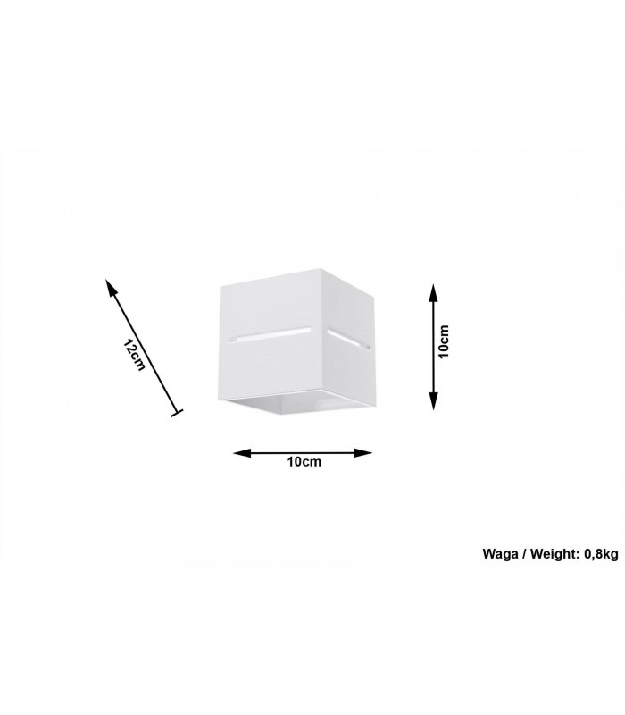 1 Light Up Down Wall Light White, G9 - 5