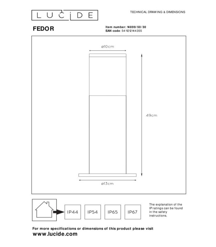 Fedor Modern Bollard Light Outdoor-7