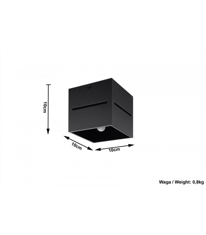 1 Light Ceiling Black, G9 - 4