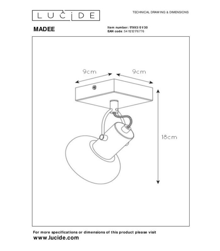 Madee Modern Ceiling Spotlight-6