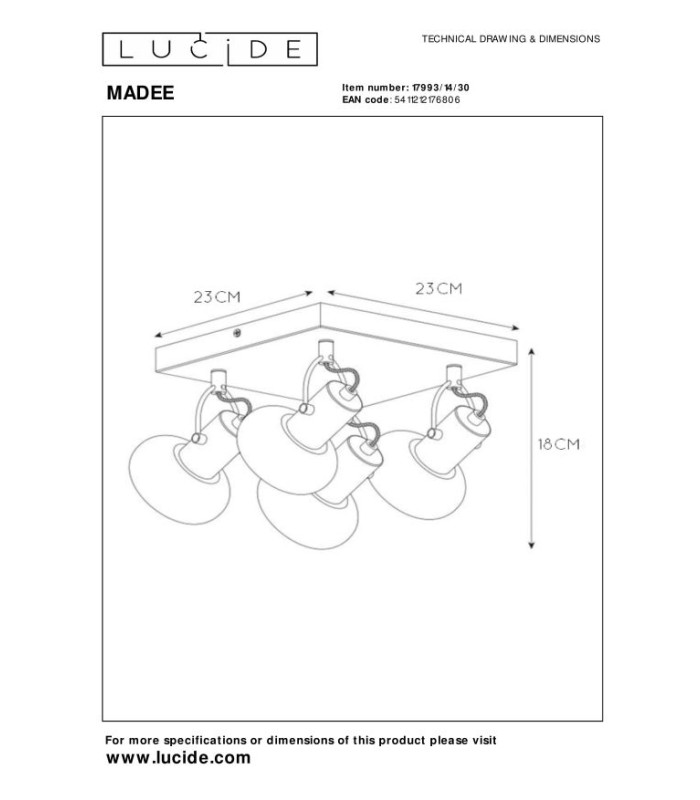 Madee Modern Ceiling Spotlight-7