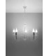 5 Light Multi Arm Chandelier White, E14 - 2