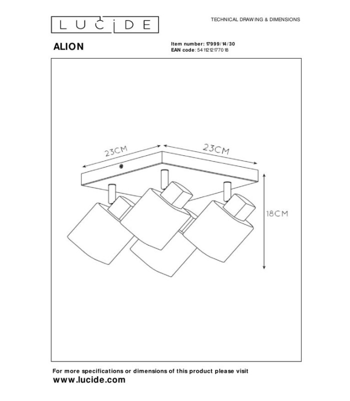 Alion Classic Ceiling Spotlight-6