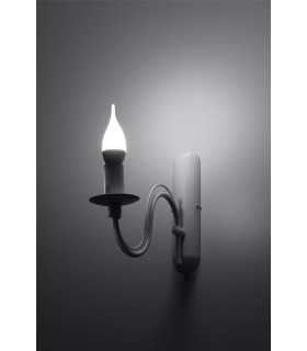 1 Light Candle Candle Wall Light White, E14 - 2