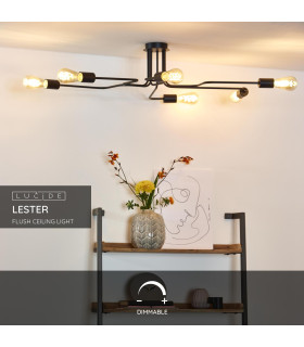 Lester Classic Flush Ceiling Light-2