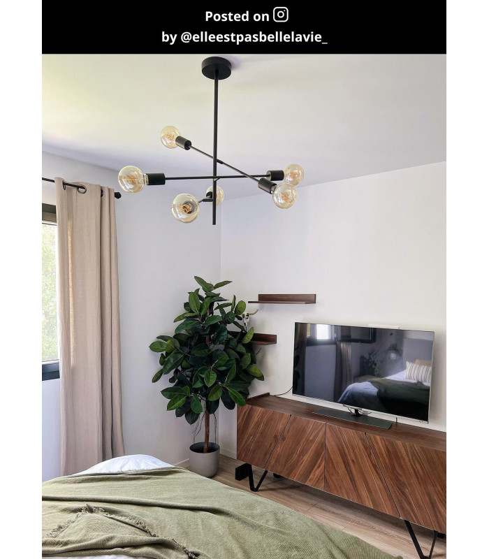 Lester Modern 59cm Flush Ceiling Light-10